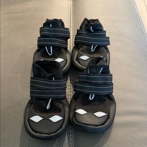 8/ Black and White Dog Booties